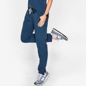 FIGS dark harbor scrub skinny scrub pants